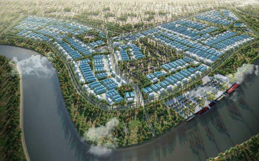 Phối cảnh KCN Tân Trào. 