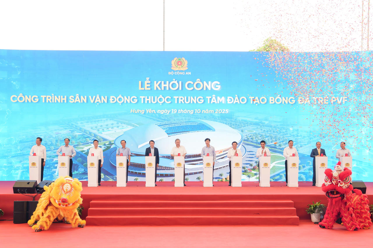 Bộ Công an khởi công xây dựng Sân vận động 60.000 chỗ ngồi - Ứng dụng công nghệ mái vòm hiện đại bậc nhất thế giới