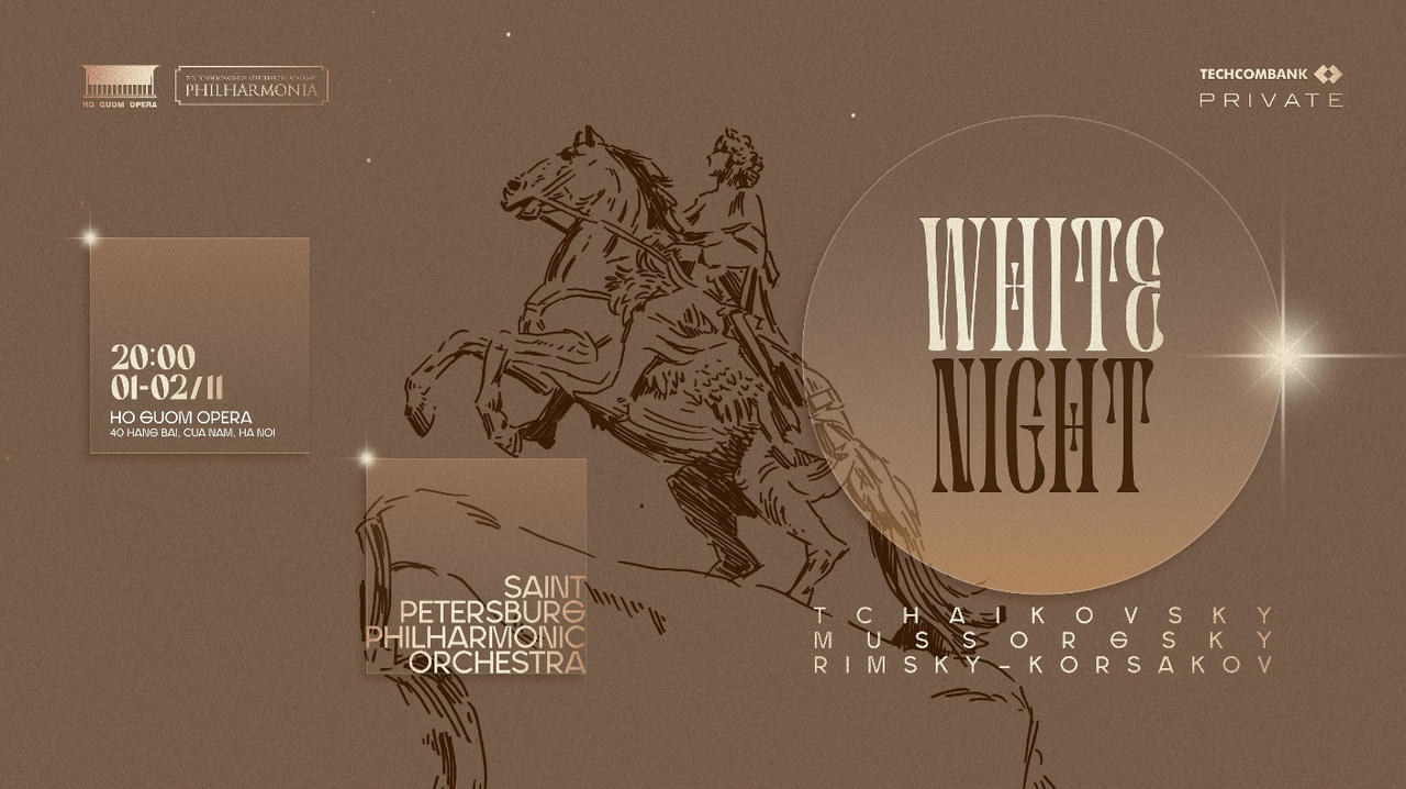 White Night là trải nghiệm độc bản mang đẳng cấp Hoàng gia, dành riêng cho Quý hội viên Techcombank Private.