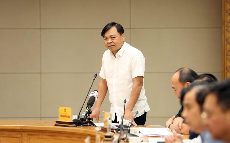 Thứ trưởng Bộ Nông nghiệp và Môi trường Nguyễn Hoàng Hiệp phát biểu. Ảnh: VGP/Minh Khôi