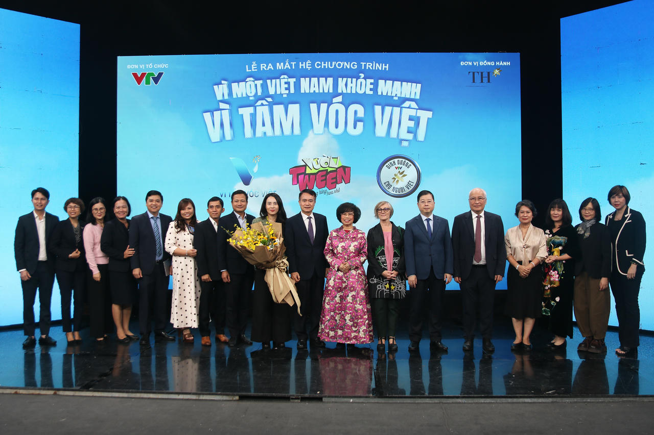  Lễ ra mắt hệ chương trình "Vì một Việt Nam khỏe mạnh - Vì tầm vóc Việt". Ảnh: Tiến Đạt.