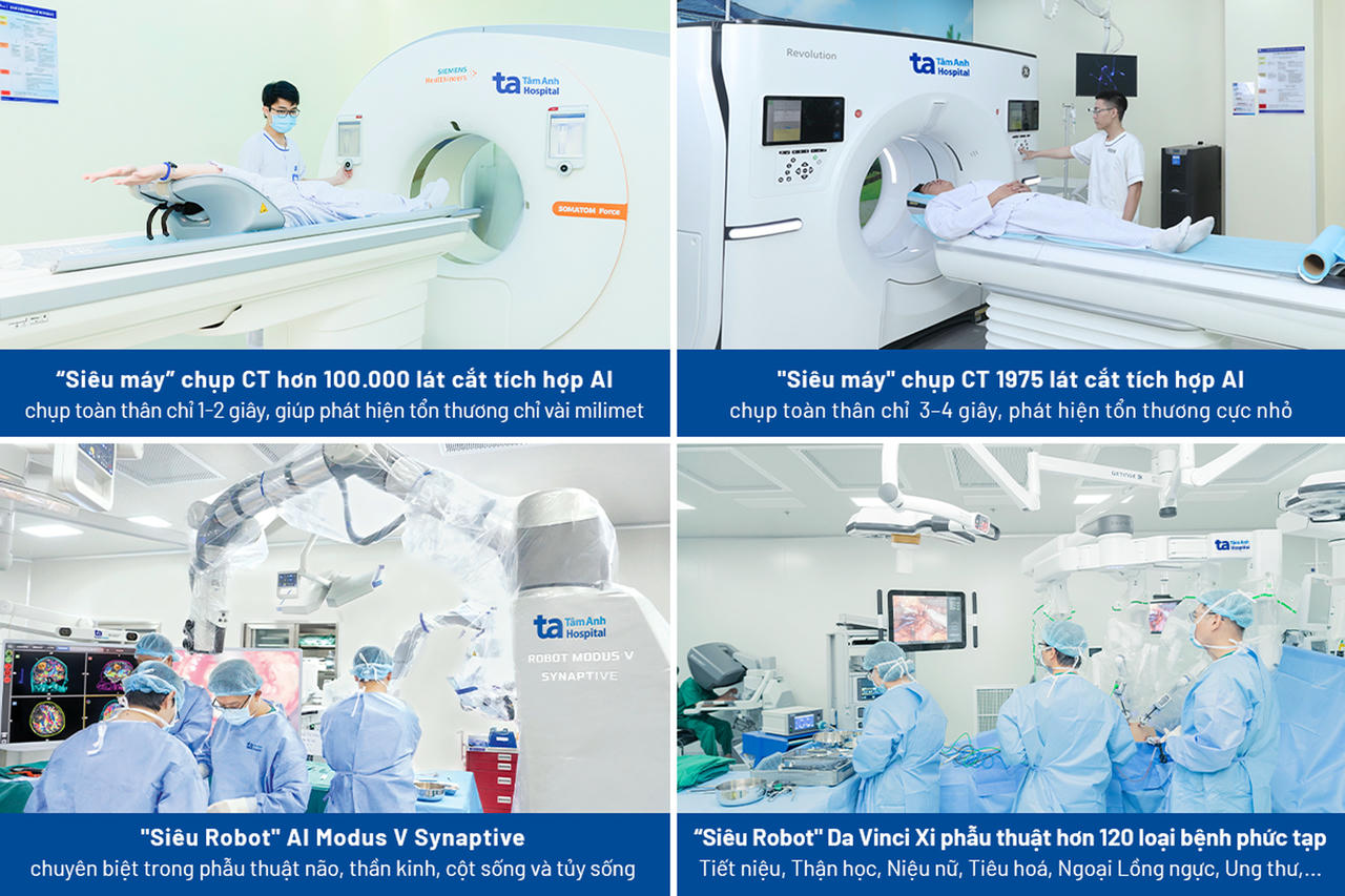 Hệ sinh thái y tế Tâm Anh đầu tư đồng bộ hệ thống máy móc công nghệ cao hiện đại hàng đầu thế giới giúp bác sĩ tối ưu chẩn đoán, điều trị an toàn, người bệnh phục hồi nhanh, tiết kiệm chi phí. Ảnh: BVĐK Tâm Anh.