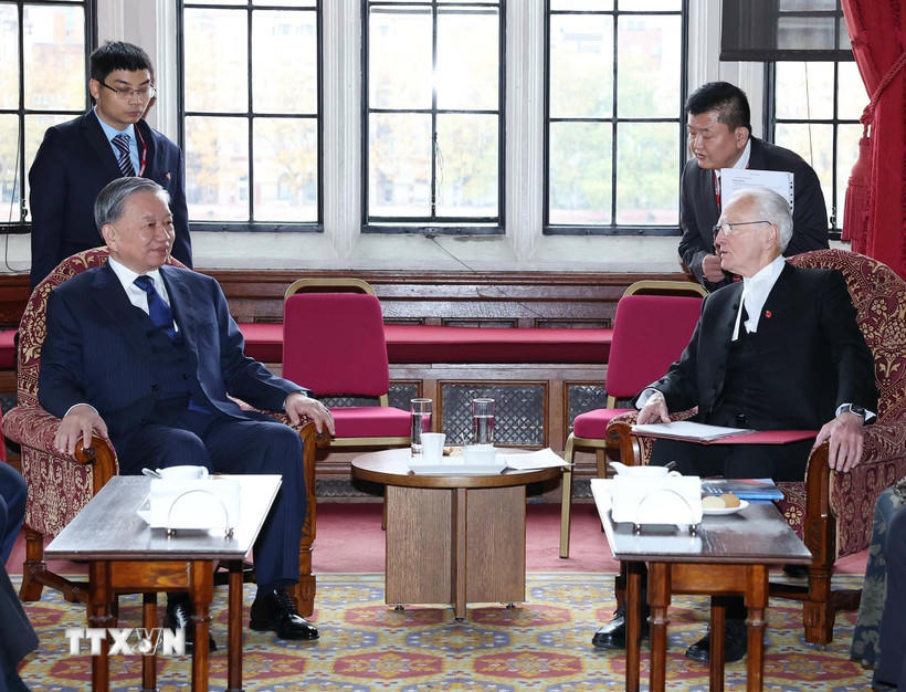 Tổng Bí thư Tô Lâm hội kiến Chủ tịch Thượng viện Anh John McFall Tổng Bí thư Tô Lâm hội kiến Chủ tịch Thượng viện Anh John McFall