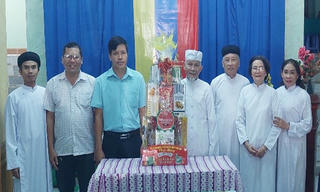 Gia Lai: Thăm, chúc mừng các cơ sở đạo Cao Đài năm 2022
