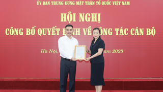 Nhà báo Trần Bảo Trung được bổ nhiệm Phó Tổng Biên tập Tạp chí Mặt trận