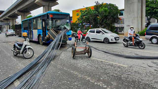 Hà Nội: Cương quyết xử lý xe tự chế, xe chở cồng kềnh