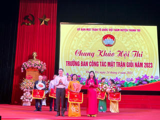 Thanh Trì- Hà Nội: Sôi nổi hội thi Trưởng ban Công tác Mặt trận giỏi