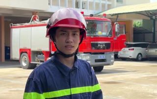 Chiến sĩ PCCC Trần Văn Quỳnh kể lại giây phút cứu cháu bé