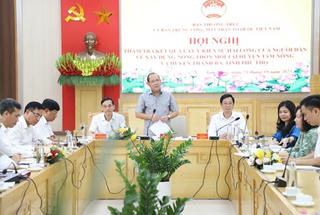 Thẩm tra kết quả lấy ý kiến sự hài lòng của người dân về xây dựng nông thôn mới