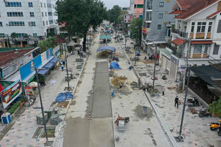 Cận cảnh tuyến đường được đầu tư gần 100 tỷ đồng thành phố đi bộ ở Huế