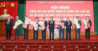 Thái Nguyên công bố 7 lãnh đạo sở sau sắp xếp, sáp nhập