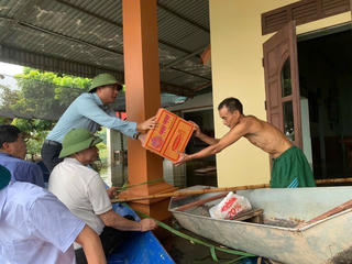 Mê Linh: Nước sông Cà Lồ giảm xuống dưới mức báo động 3