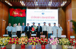 Bệnh viện Đa khoa Trung ương Quảng Nam có tân Phó Giám đốc