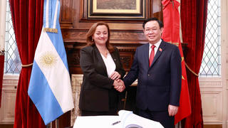 Chủ tịch Quốc hội Việt Nam hội đàm với Chủ tịch Hạ viện Argentina
