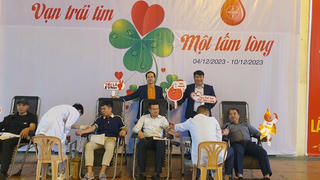 Nhiệt điện Phả Lại hưởng ứng tuần lễ hồng EVN lần thứ IX năm 2023