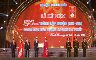Phú Thọ: Huyện Thanh Sơn đón nhận Huân chương Lao động hạng Nhất