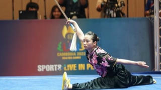 SEA Games 32: Dương Thúy Vi 'mở hàng' HCV cho Wushu Việt Nam 