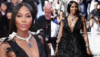 Siêu mẫu huyền thoại Naomi Campbell hở bạo trên thảm đỏ LHP Cannes