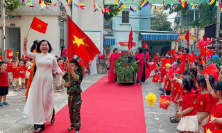 Sôi nổi hoạt động trong trường học nhân kỷ niệm Ngày Giải phóng Thủ đô