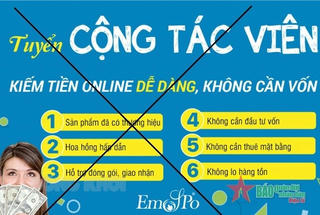 Cảnh báo lừa đảo làm cộng tác viên online