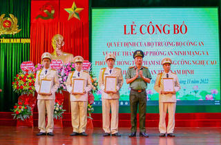 Nam Định: Thành lập Phòng An ninh mạng và phòng, chống tội phạm sử dụng công nghệ cao