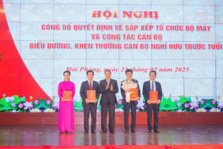 Hải Phòng: Bổ nhiệm lãnh đạo các sở sau hợp nhất