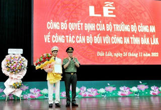 Thượng tá Trần Quang Hiếu được bổ nhiệm Phó Giám đốc Công an tỉnh Đắk Lắk