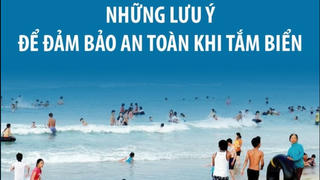 [Infographics] Những lưu ý để đảm bảo an toàn khi tắm biển