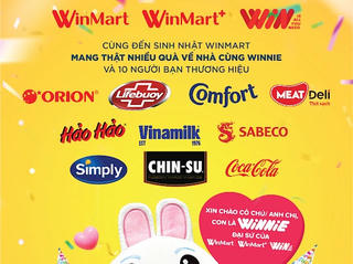 WinMart cùng 11 thương hiệu “tung” ưu đãi khủng mừng sinh nhật 10 tuổi