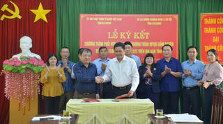 Hà Giang: Ký kết Chương trình phối hợp thực hiện Chương trình Mục tiêu quốc gia