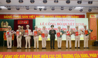 9 lãnh đạo cấp phòng thuộc Công an tỉnh Quảng Ninh xin nghỉ hưu trước tuổi