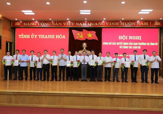 Thanh Hoá: Bổ nhiệm, điều động, luân chuyển 13 lãnh đạo các đơn vị