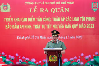 TP HCM:  Ra quân trấn áp tội phạm, đảm bảo an ninh trật tự dịp Tết Quý Mão 2023 