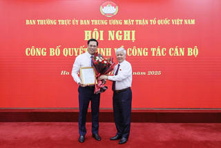 Ông Bùi Duy Đông được bổ nhiệm là Thư ký Chủ tịch UBTƯ MTTQ Việt Nam