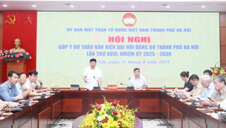 Nhiều ý kiến sâu sắc, tâm huyết góp ý vào dự thảo văn kiện Đại hội Đảng bộ TP Hà Nội