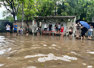 Hệ thống cảnh báo ngập lụt, khoanh vùng phạm vi