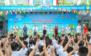 Hưởng ứng Cuộc thi vẽ tranh về Bảo vệ môi trường trong học đường – Chủ đề “Ngôi trường xanh"
