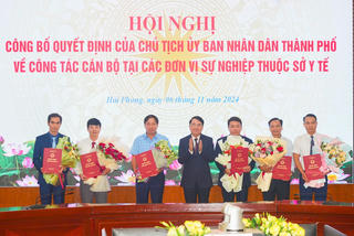 Hải Phòng: Bổ nhiệm Giám đốc 6 đơn vị sự nghiệp thuộc Sở Y tế