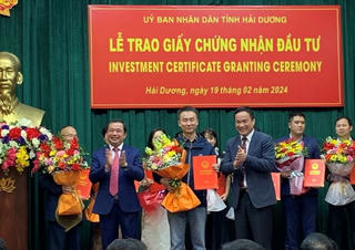 Hải Dương trao Giấy chứng nhận đầu tư cho các dự án với tổng số vốn hơn 2.200 tỷ đồng