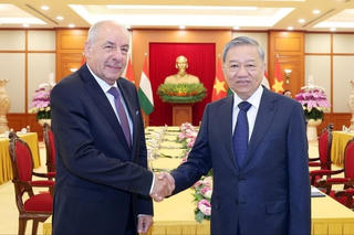 Tổng Bí thư Tô Lâm tiếp Tổng thống Hungary Sulyok Tamas