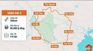 Đường Vành đai 5: Hà Nội kết nối 7 tỉnh mở rộng tầm ảnh hưởng đến vùng Bắc bộ