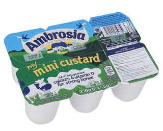 Thu hồi các sản phẩm váng sữa Ambrosia My Mini Pots nghi chứa các mảnh nhựa