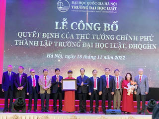 Công bố quyết định thành lập Trường Đại học Luật thuộc Đại học Quốc gia Hà Nội