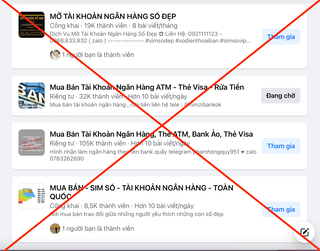 Cẩn trọng trước 'bẫy' mua bán, cho thuê tài khoản ngân hàng, thông tin cá nhân
