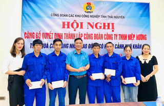 Thái Nguyên: Nỗ lực phát triển công đoàn cơ sở trong doanh nghiệp