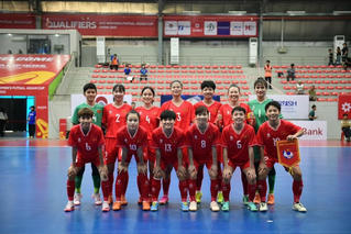 Tuyển futsal nữ Việt Nam nhất bảng D vòng loại châu Á