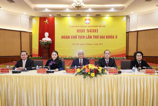 Khai mạc Hội nghị Đoàn Chủ tịch Ủy ban Trung ương Mặt trận Tổ quốc Việt Nam lần thứ hai, khóa X