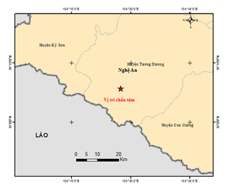 Nghệ An xảy ra động đất 2,8 độ richter gây rung lắc nhẹ