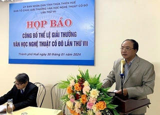 Công bố thể lệ giải thưởng văn học nghệ thuật Cố đô Huế lần thứ VII