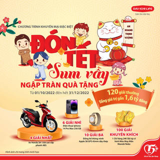 Dai-ichi Life Việt Nam triển khai chương trình khuyến mại 'Đón Tết Sum Vầy, Ngập Tràn Quà Tặng'
